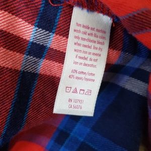Justice Shirts & Tops - Justice plaid buttondown w/rhinestone pocket Justice Shirts & Tops - Justice plaid buttondown w/rhinestone pocket
